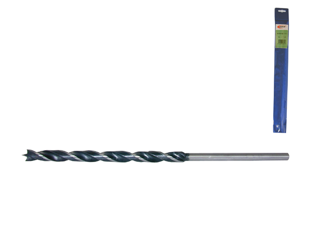 Punta elicoidale per LEGNO 10MM Lunghezza 300mm, serie LUNGA, con punta guida a centrare in acciaio c.v.