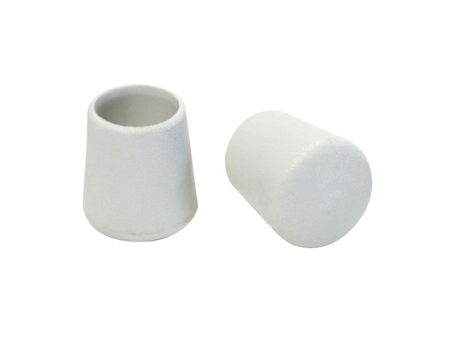 Puntale calzante in gomma bianca per sedia. MM24 PZ8