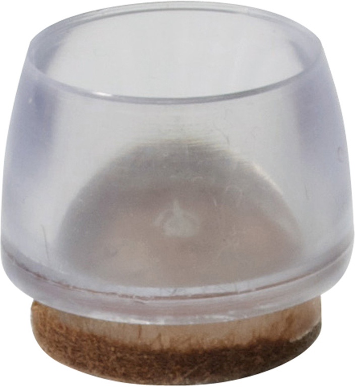 PUNTALI PVC TRASPARENTI CON FELTRO MM20  PZ8 COD. 96712