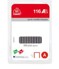 PUNTI SPILLATRICE MAESTRI BLISTER ART. 116 AP 600 PZ