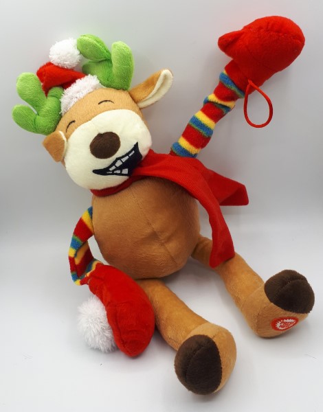 PUPAZZO NATALE BABBO NATALE / RENNA CON MUSICA E GIREVOLE ART. 61510262