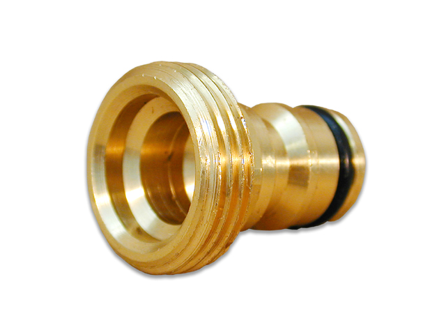Raccordo adattatore agli accessori in ottone 3/4 321B. Compatibile con i sistemi in plastica. Da 3/4. Confezionato in blister.