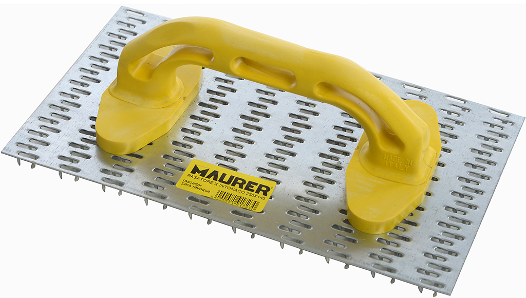 Rasatore per intonaco MAURER con piastra zincata 250x145 mm