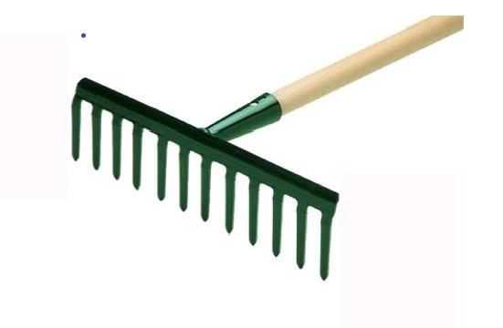 RASTRELLO HANDY IN ACCIAIO 12 DENTI SENZA MANICO