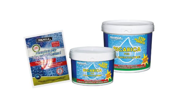 RICARICHE IN GRANULI PER DEUMIDIFICATORI IN BUSTA 450GRAMMI TEKNICA ART. TK15-0020