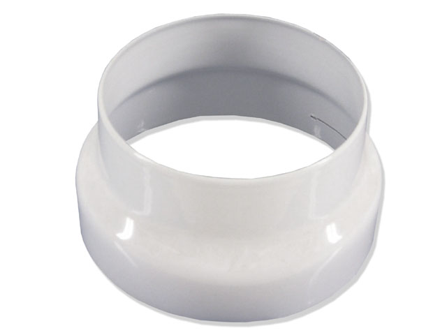 Riduzione smaltata 13/14CM bianca stampata in un solo pezzo in lamiera laccata.