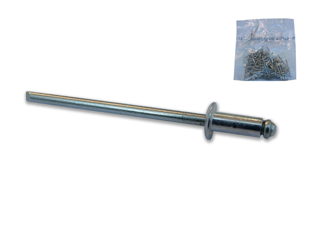 Rivetto a chiodo in alluminio MM3,4X7 100 pezzi.