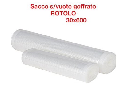 ROTOLO SACCO SOTTOVUOTO GOFFRATO  30X600CM 2PZ
