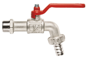 RUBINETTO CON PORTAGOMMA A SFERA DA 1/2. ITAP ART.132.