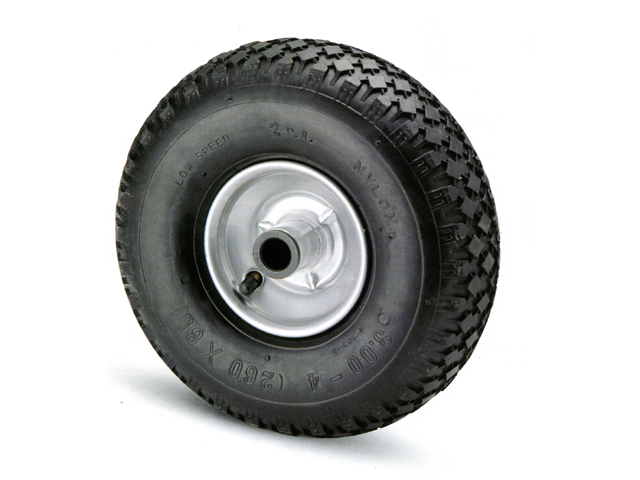 Ruota pneumatica MM260x85 con camera d'aria e nucleo in metallo e cuscinetto con rulli. Articolo 46. MM260/46kg150