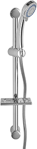 Saliscendi per doccia MAURER mod. MOLLY - doccetta a 3 funzioni - tubo flex da 1,5 m e portasapone