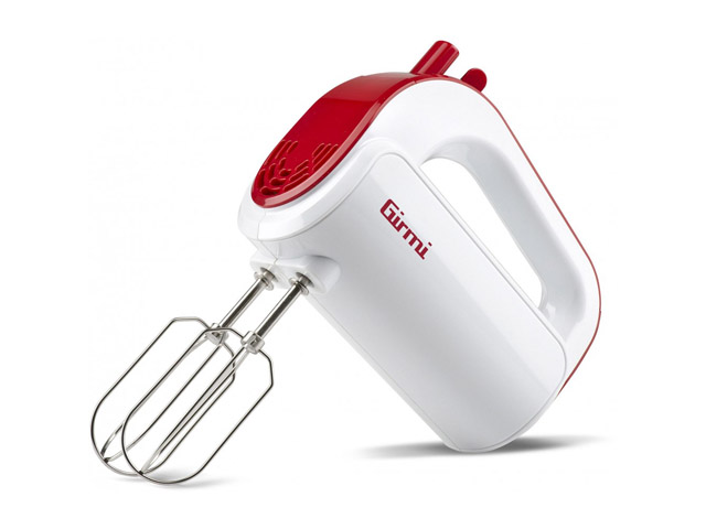 SBATTITORE BIANCO compatto e durevole a 5 velocità, tra cui quella Turbo. Dotatodi 2 coppie fruste inox una coppia per emulsiona