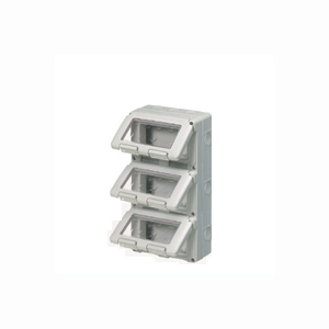 Scatola portafrutto, CONTENITORE 12(4X3) POSTI VERTICALE STAGNO. Contenitore vuoto stagno per applicazioni fisse o mobili, grado