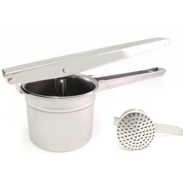 SCHIACCIAPASSATELLI INOX 18/10 FORI LARGHI DA MM6, L. cm25  h.9cm CALDER ART. 541