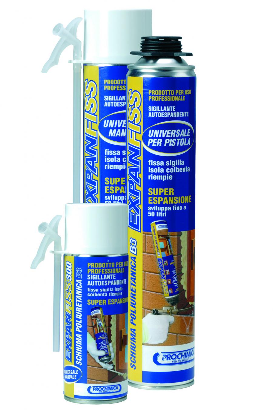 SCHIUMA POLIURETANICA AUTOESPANDENTE 300ML MANUALE EXPANFISS PROCHIMICA