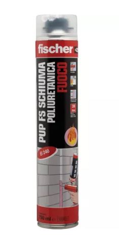 SCHIUMA POLIURETANICA FUOCO PUP FS 750ML FISCHER PER PISTOLA ART. 542396