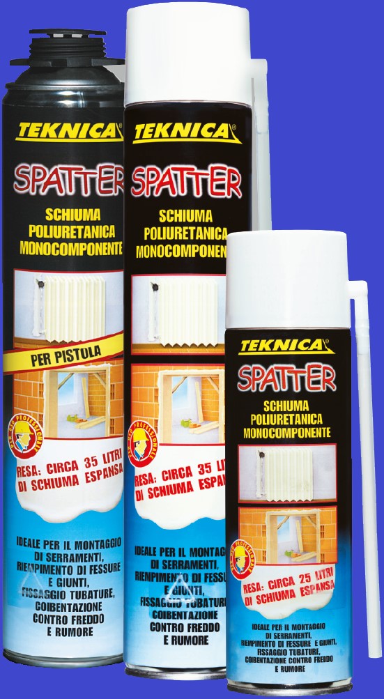 SCHIUMA POLIURETANICA MONOCOMPONENTE PU FOAM 300ML teknica art. tk13-0150
