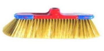 SCOPA SMERALDA IN POLIESTERE PIUMATO SUPER SOFFICE CON PARASPIGOLO, SENZA MANICO