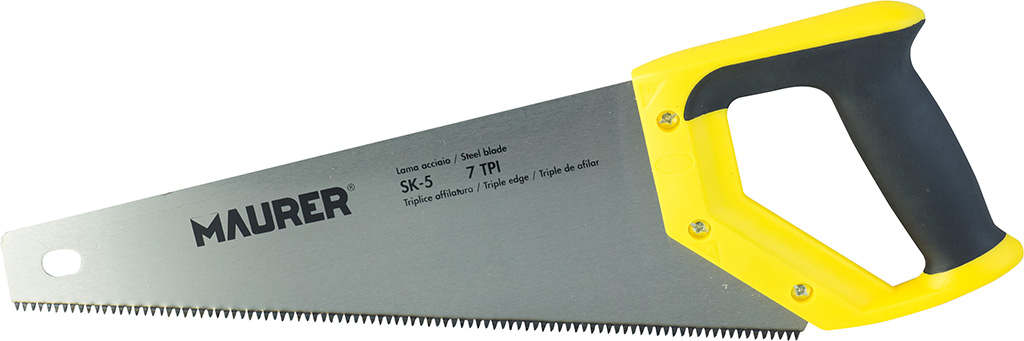 Segaccio universale 350MM MAURER - manico in plastica chiuso, lama acciaio sk-5 7TPI