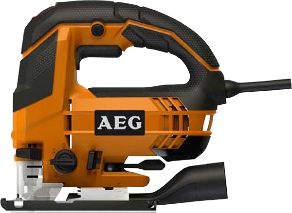 Seghetto alternativo elettronico AEG mod. STEP100X 700W - cambio lama rapido FIXTEC - nuova leva FIXTEC per impostare l'inclinaz