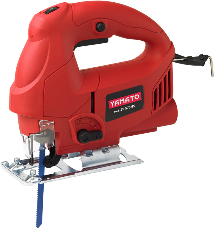 Seghetto alternativo elettronico YAMATO mod. JS 570/65 - potenza 570W - corsa lama  18mm - 0~3.000 oscillazioni/min. - piastra r