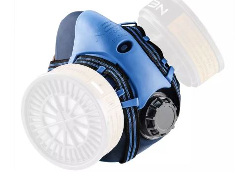 Semimaschera in silicone con spazio per due FILTRI (SENZA FILTRI INLCUSI) ART.97-350 NEO