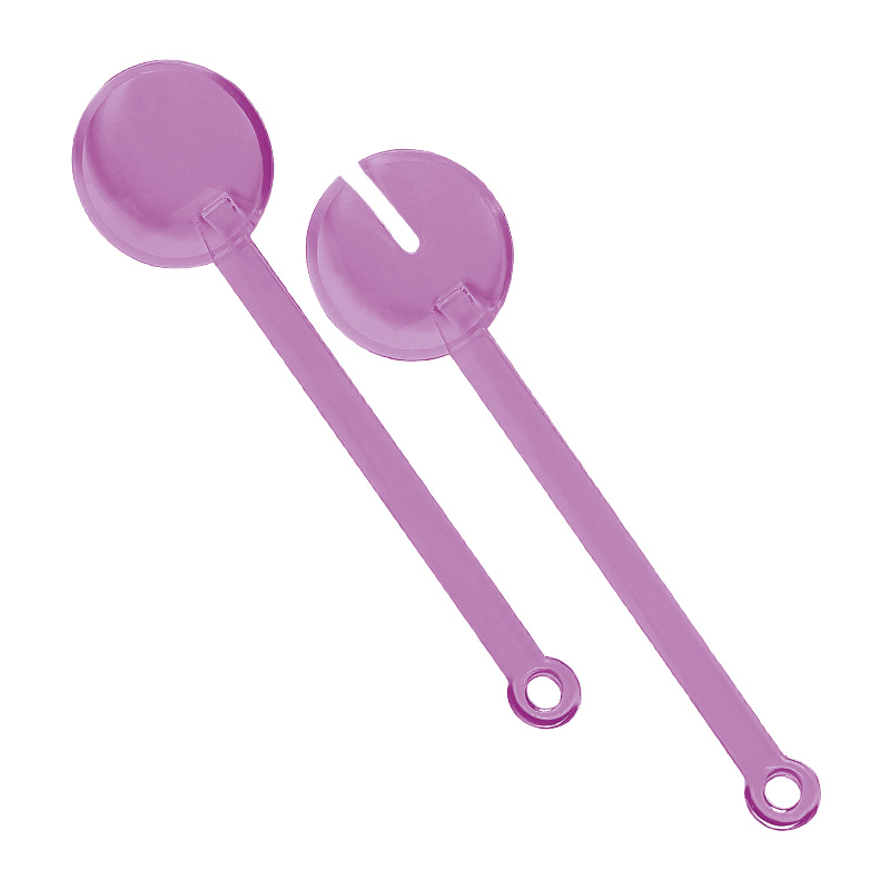 SET 2 POSATE PER INSALTA TRASPARENTI ART. 364/2 ELIPLASTùDim. 7,2x h 27,2 cm