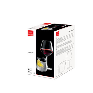 SET 4+4 CALICI / BICCHIERI RESTAURANT BORMIOLI ROCCO