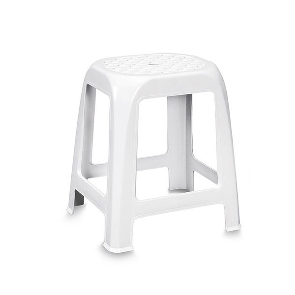 SGABELLO ELFO STEFANPLAST BIANCO ART. 22300 cm 41x35x46h