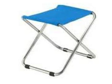 SGABELLO ALLUMINIO CAMPING SENZA SCHIENALE