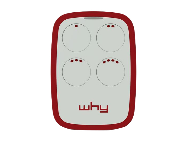 Sice radiocomando WHY EVO NEW 4 tasti, multifrequenza. Duplicazione con autoapprendimento. Può duplicare sia radiocomandi a codi