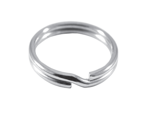 Silca AVK1320 MM. 20  anello portachiave in acciaio, chiusura piatta, finitura nichelata.  300PZ