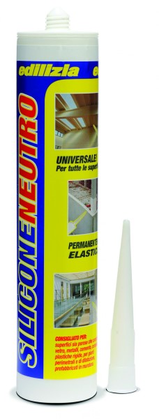 SILICONE NEUTRO EDILIZIA BIANCO (RAL 9010) 280MLPuro silicone ad alta adesione.