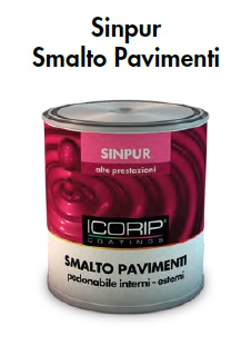 SINPUR SMALTO PAVIMENTI GRIGIO ML750 RAL 7042, per interni e esterni.Smalto sintetico uretanizzato lucido a rapida essiccazione,