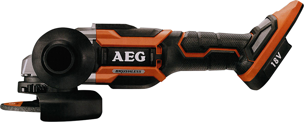 Smerigliatrice angolare a batteria  litio (solo corpo) AEG mod. BEWS18-125BL/0 - 18V - diametro disco 125 mm - motore brushless 