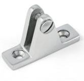 SNODO A FORCELLA PER TENDALINO CON  BASE PIANA MICROFUSIONE LUCIDO A4 AISI 316