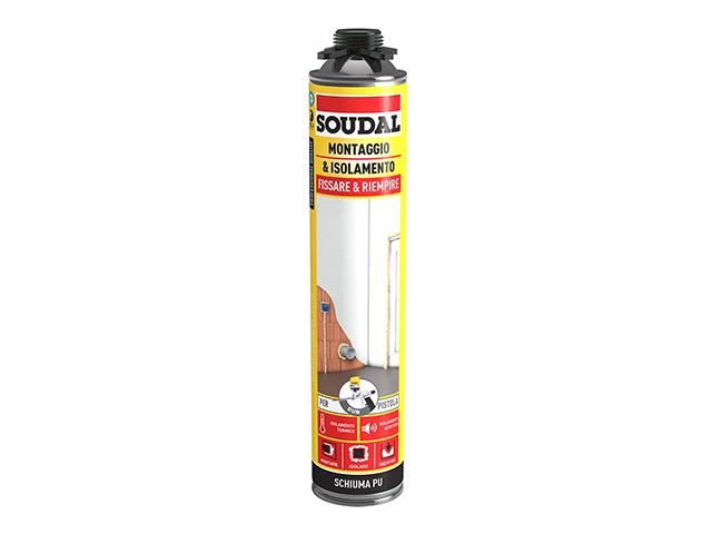 SOUDAL SCHIUMA POLIURETANICA PISTOLA B3 750ML