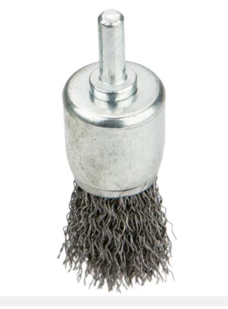 SPAZZOLA METALLICA ACCIAIO 24MM CON PERNO - GRAPHITE ART. 62H341