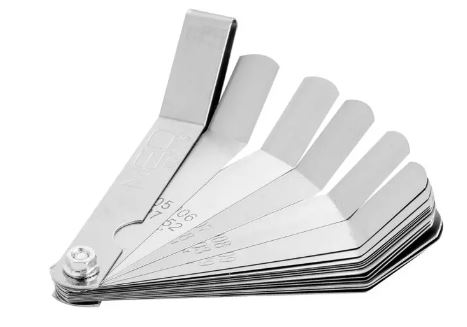 Spessimetro 16 lame PIEGATE (0,127-0,508 mm) 65MN / acciaio inox ART.11-192 NEO