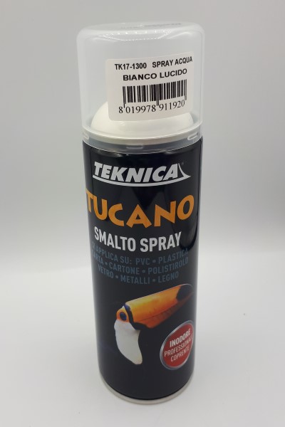 SPRAY SMALTO ALL'ACQUA RAL 9005 NERO LUCIDO  ML 400 ART. TK17-1302