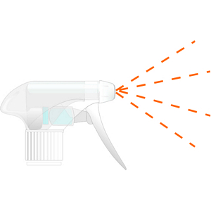 SPRUZZATORE / EROGATORE TRASPARENTE/BIANCO SPRAY ART. SP05-A2 28/410