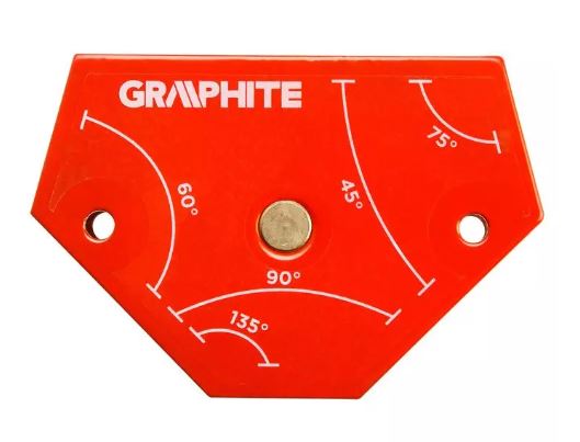 Squadra magnetica a saldare 64 x 95 x 14 mm, portata 11,4 kg ART. 56H904 GRAFITE