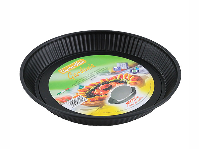 STAMPO CROSTATA cm28, Stampo crostata con fondo smontabile, rivestimento antiaderente.