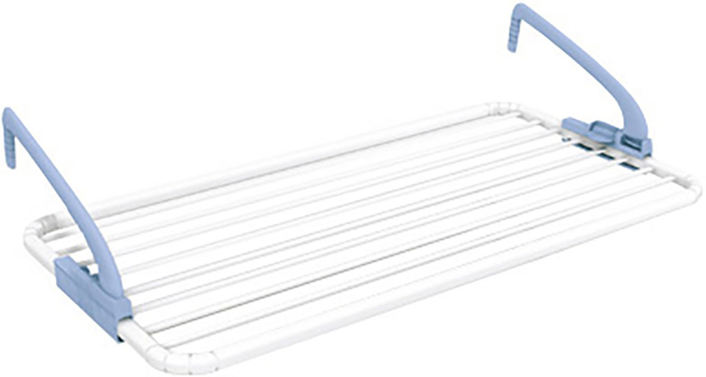 Stendibiancheria da balcone mod. GHIBLI - in resina - L99xP54xH26 cm