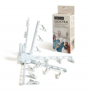 Stendibiancheria salva spazio con ventosa adesiva e 15 pinze. PERFETTO