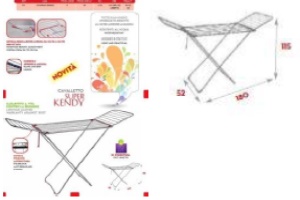 STENDINO DOPPIO IN ALLUMINIO ANODIZZATO SUPER KENDY BETABERNINI ART.111