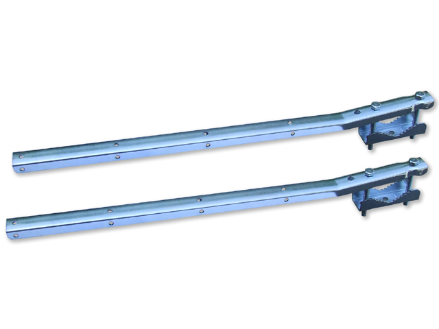 Stendipanni ferro zincato cm58 fisso per balcone senza piastra antisbandamento.