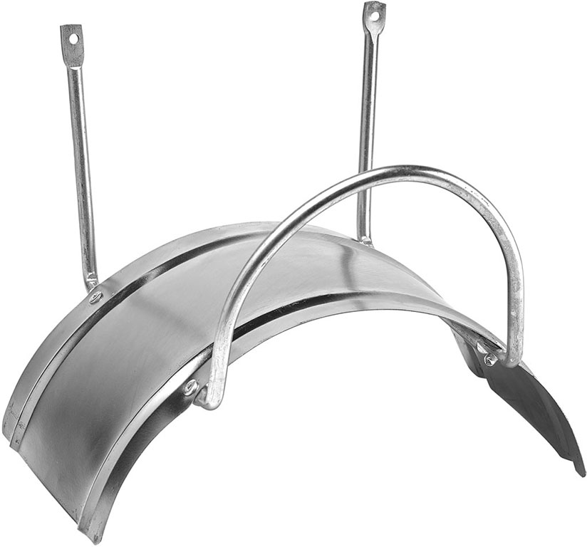 Supporto a parete PAPILLON per avvolgere tubi - in lamiera e acciaio.