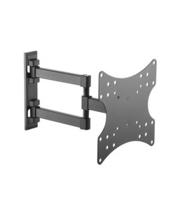 SUPPORTO TV DOPPIO BRACCIO 28''/42''SUPPORTO TV INCLINABILE, PIEGHEVOLE E ORIENTABILE. 28-42. ROTAZIONE : 180° INCLINAZIONE : +3