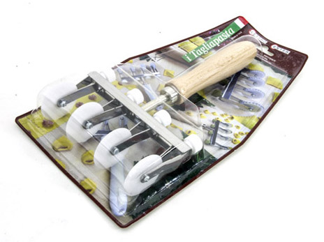 TAGLIAPASTA 4 LAME LISCE TEFLON REGOLABILE DA 24 A 120MM